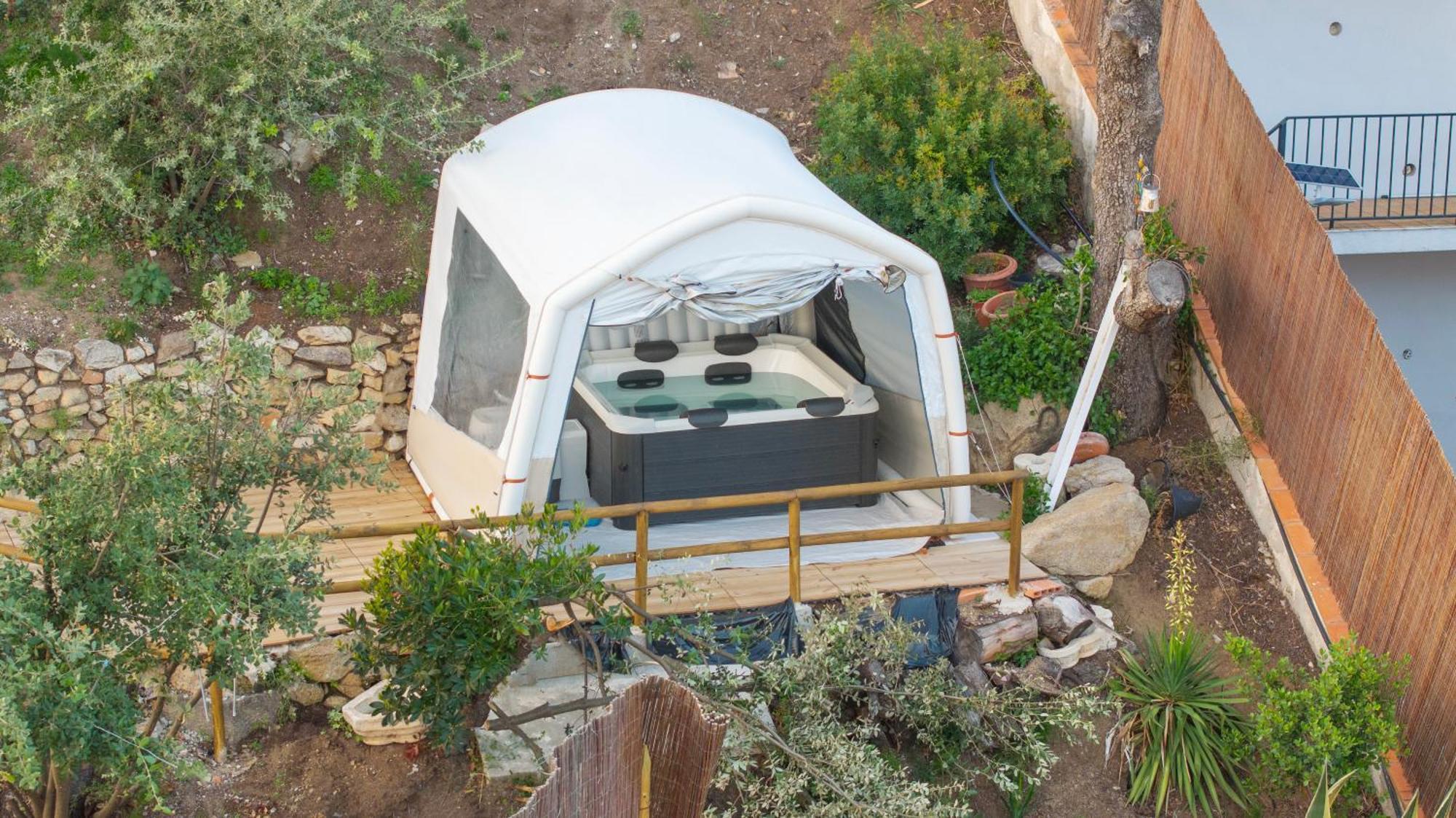Aaa View Private Terrace Outdoor Heated Hot Tub Family Fun Villa Badalona Eksteriør bilde