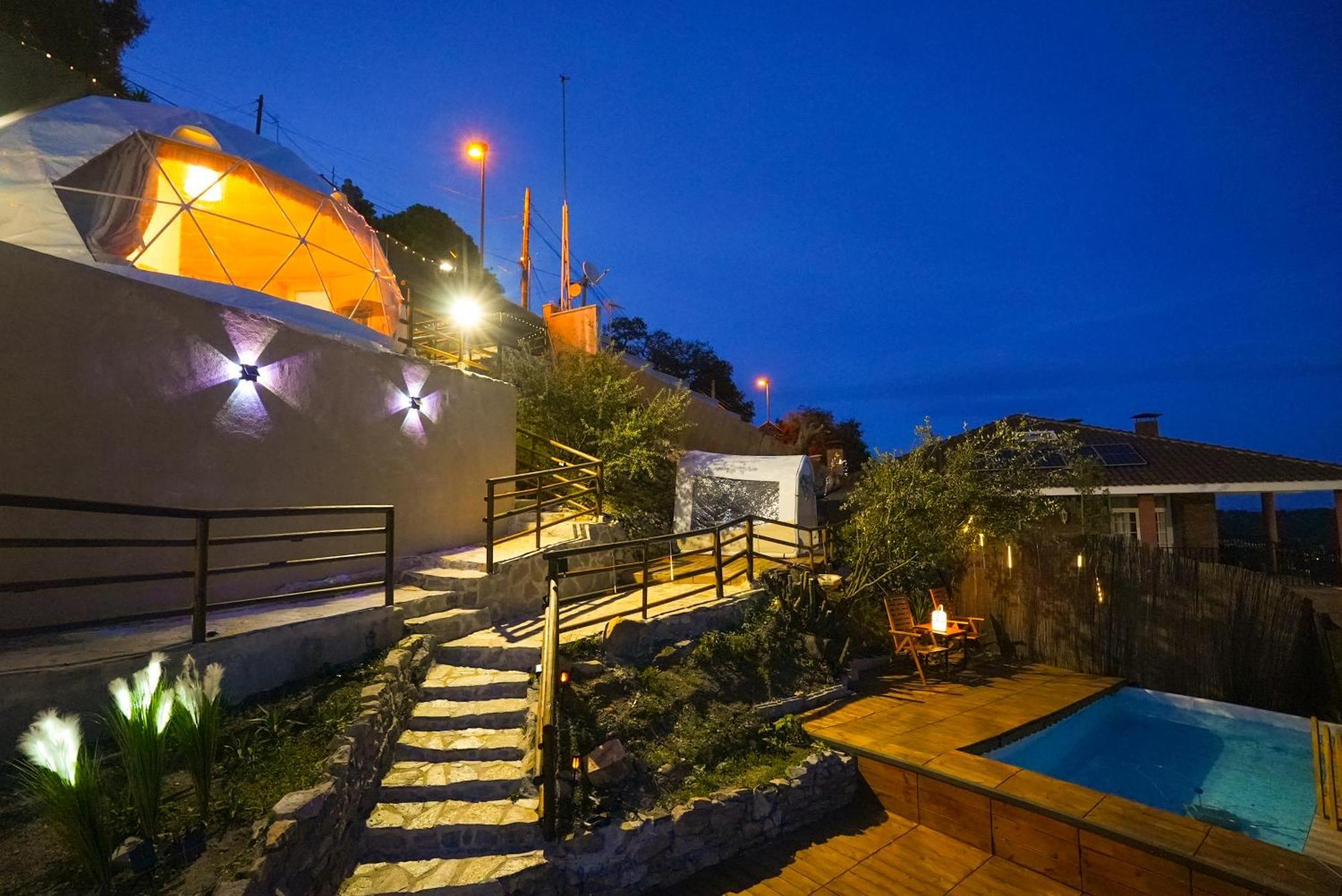 Aaa View Private Terrace Outdoor Heated Hot Tub Family Fun Villa Badalona Eksteriør bilde