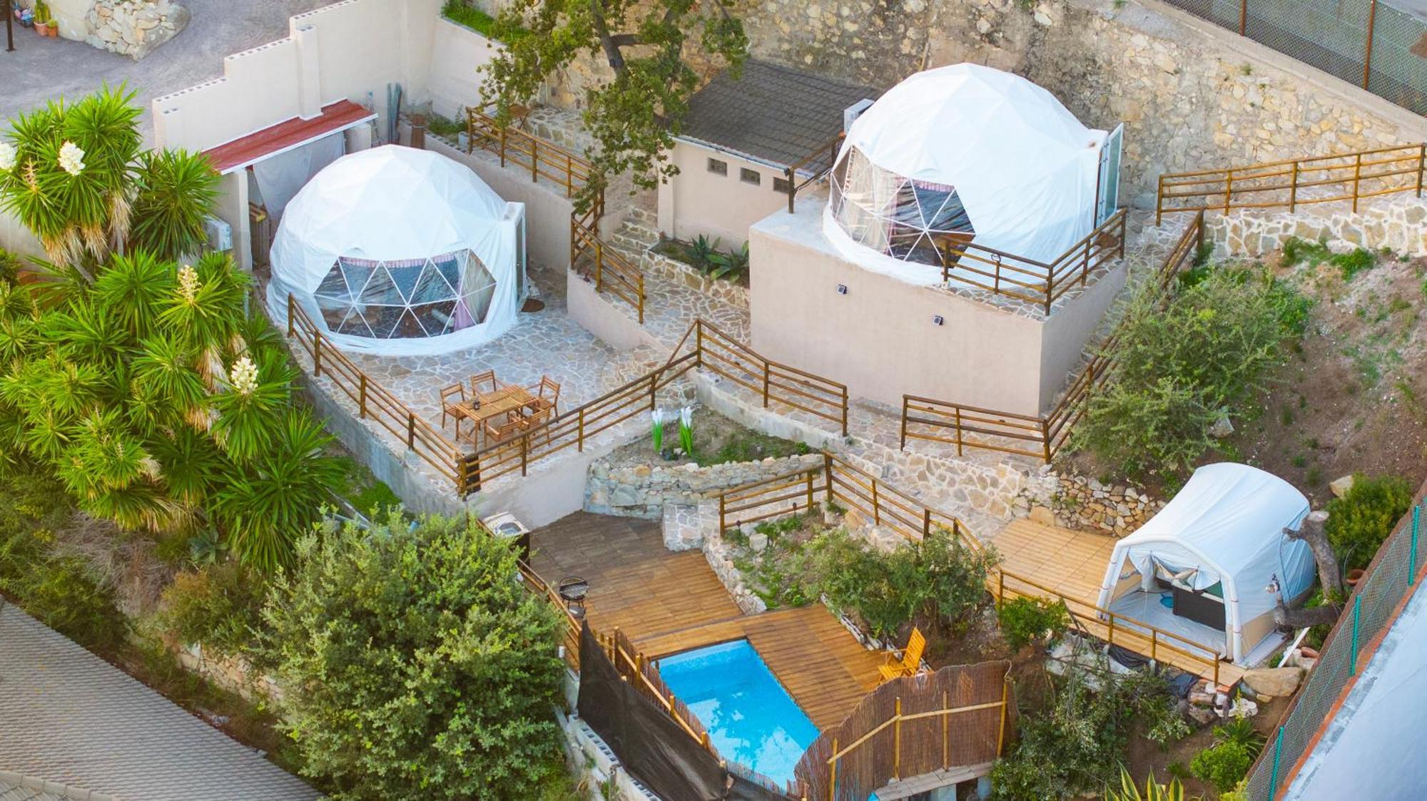 Aaa View Private Terrace Outdoor Heated Hot Tub Family Fun Villa Badalona Eksteriør bilde